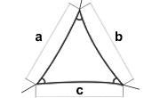 taille voile d'ombrage triangulaire